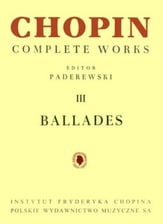 Ballades piano sheet music cover